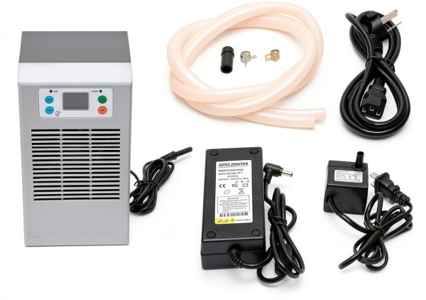 Aquarium Chiller Lzerahera 30L Silver Black Digital Display-8
