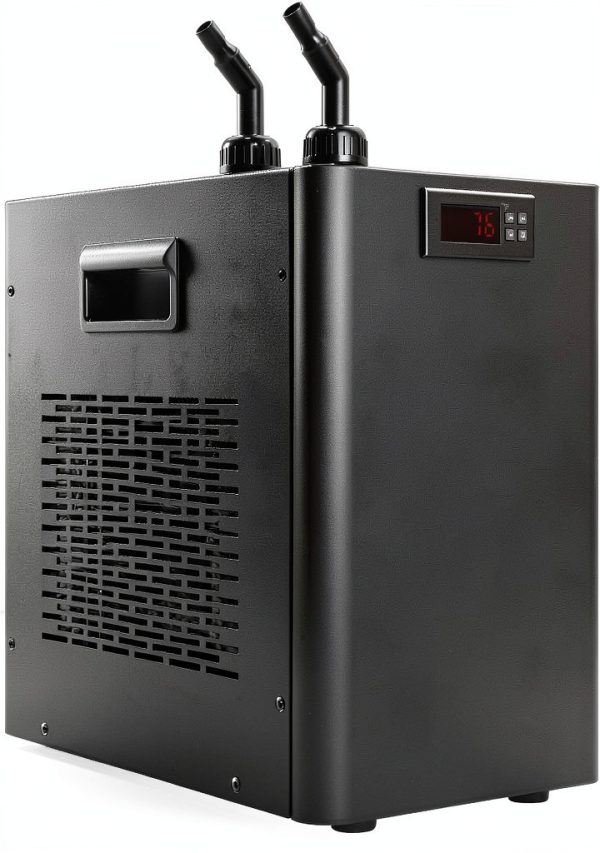 Aquarium Chiller Fish Tank Water Chiller Machine 42 Gal 1/10 HP Water Cooler Hydroponic Cooling System with Quiet Refrigeration Compressor for Water Weeds Axolotl Jellyfish Coral Shrimp-0