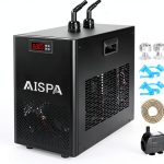 Aquarium Chiller for Reef & Axolotl Tanks, 1/10 HP, 42GAL Water Chiller with Compressor Refrigeration, Active Aqua Chiller for Hydroponics & Fish Tanks-0