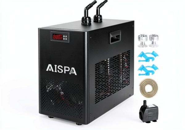 Aquarium Chiller for Reef & Axolotl Tanks, 1/10 HP, 42GAL Water Chiller with Compressor Refrigeration, Active Aqua Chiller for Hydroponics & Fish Tanks-0