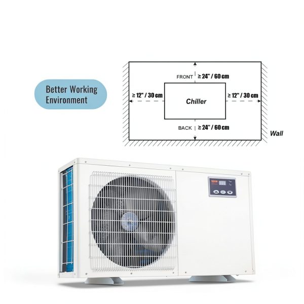 VEVOR Aquarium Chiller 500 Gallon 1.45 HP Quiet Hydroponic Water-3