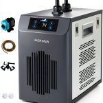 BAOSHISHAN Aquarium Chiller, [2024 Upgrade] 42gal 1/10 HP Water Cooler Fish Tank, Quiet Refrigeration Compressor Touch Screen Aquarium Cooler for Hydroponics Axolotl Coral Crystal Shrimp-0