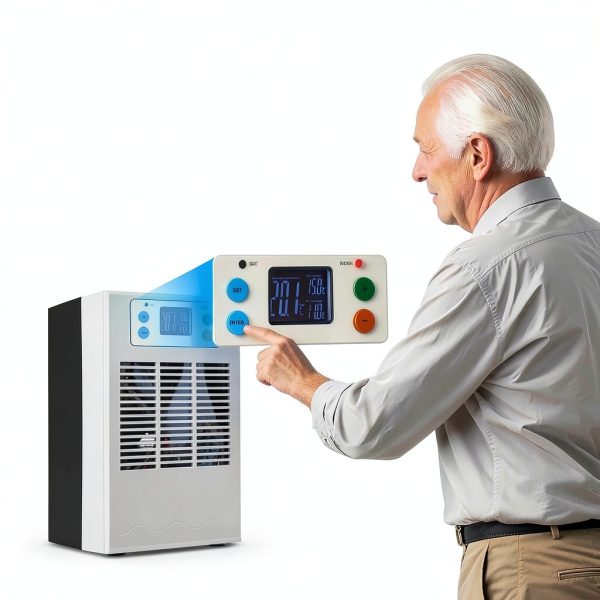 100W Aquarium Water Chiller LOHONG 7.93 Gal Cooler with 2m Hose & Pump-5