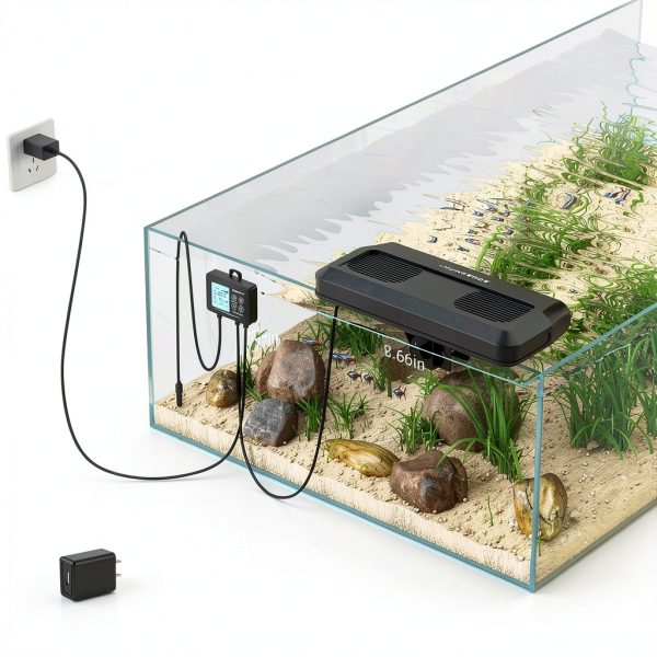 Aquarium Chiller Fan AQUASMITH – 3‑Speed Cooler with Auto Start/Stop-6