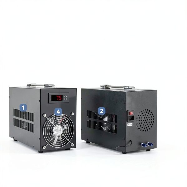 Aquarium Chiller Poafamx 16gal Small Water Chiller with Pump 110V-1