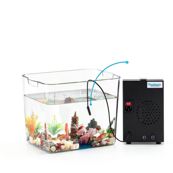 Aquarium Chiller Poafamx 16gal Small Water Chiller with Pump 110V-3