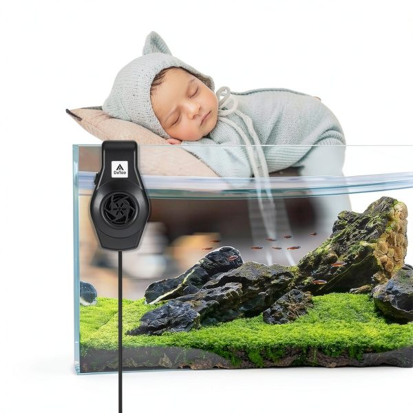 Mini Aquarium Chiller DaToo Small Tank Cooling Fan Adjustable Speed-3