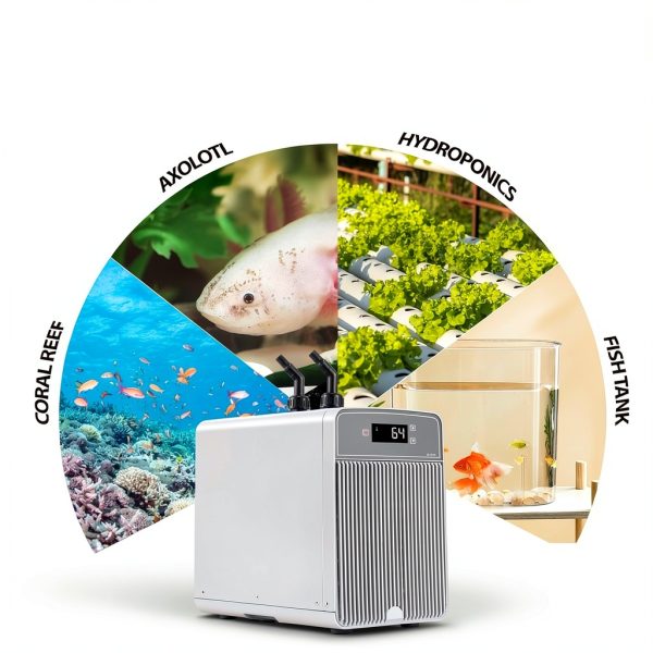 Aquarium Chiller Poafamx G-160L 42Gal White Plastic with Pump-5