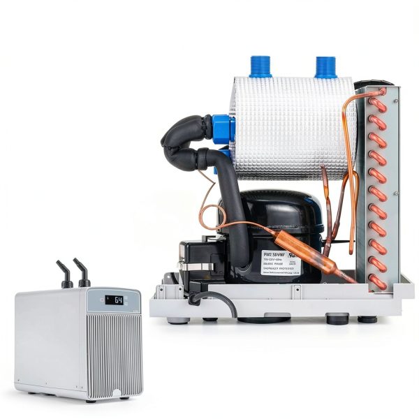 Aquarium Chiller Poafamx G-160L 42Gal White Plastic with Pump-2