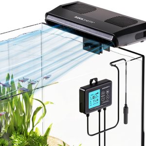 Aquarium Chiller Fan AQUASMITH 3‑Speed Quiet Cooler for Axolotl Tanks-0