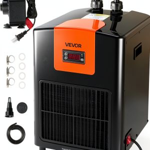 VEVOR Aquarium Chiller 110 Gallon 1/3 HP Black for Fish Tanks-0