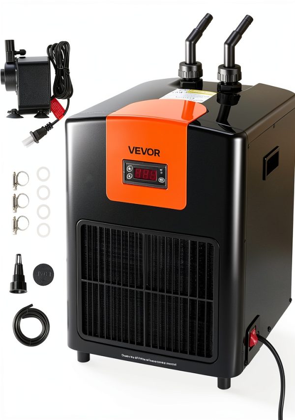VEVOR Aquarium Chiller 110 Gallon 1/3 HP Black for Fish Tanks-0